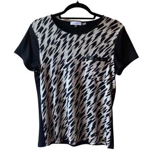 Calvin Klein Black & Beige Print Shirt